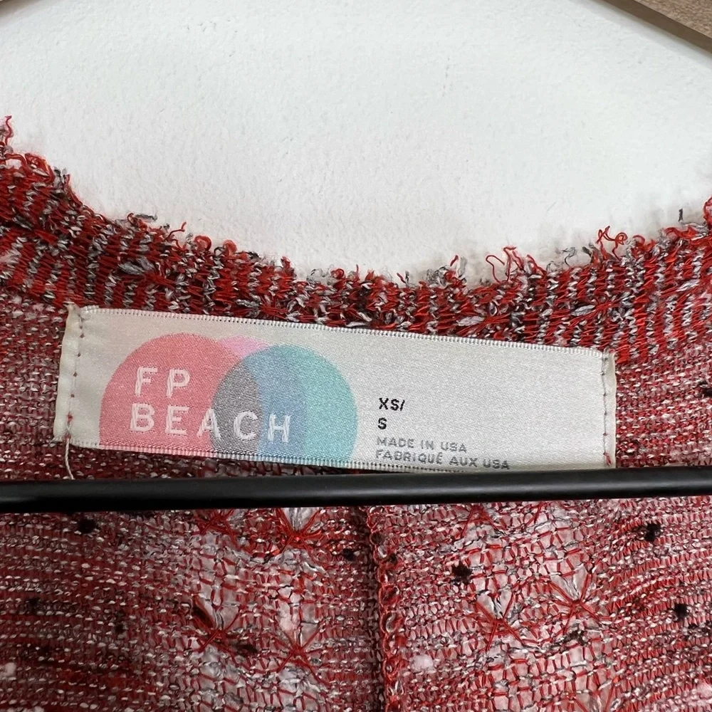 Free People Rust Red Marled Maxi Cardigan - Picture 8 of 10